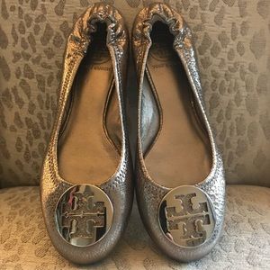 🆕 Tory Burch Metallic Ballet Flats